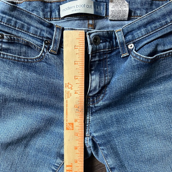 GAP Women's Modern Bootcut Jeans Size 2 Ankle Blue Cotton Denim Stretch Boot Leg - Picture 5 of 9